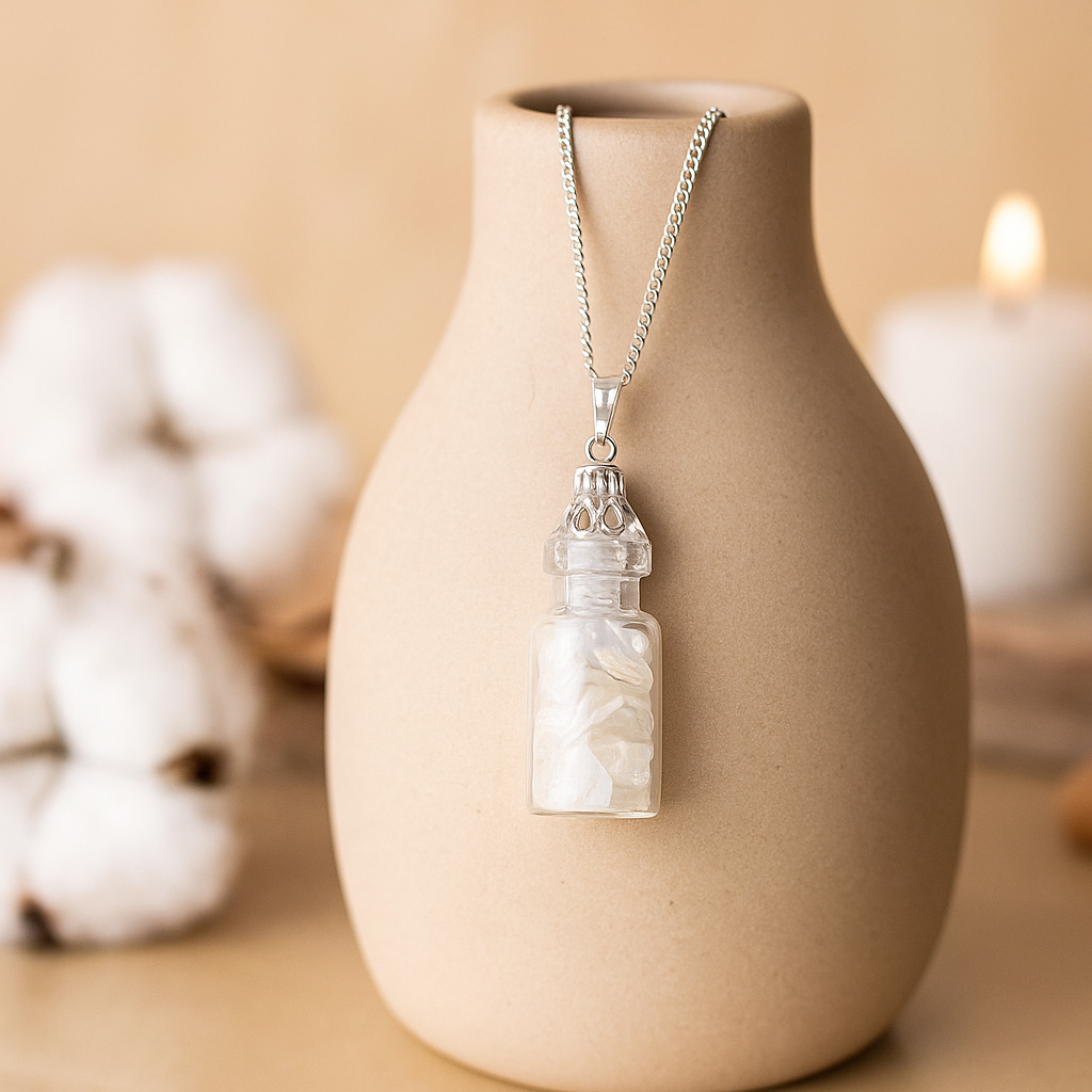 Opalite Bottle Pendant Necklace