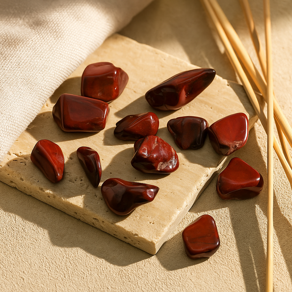 Petrified Wood Tumbled Stones Set of 24
