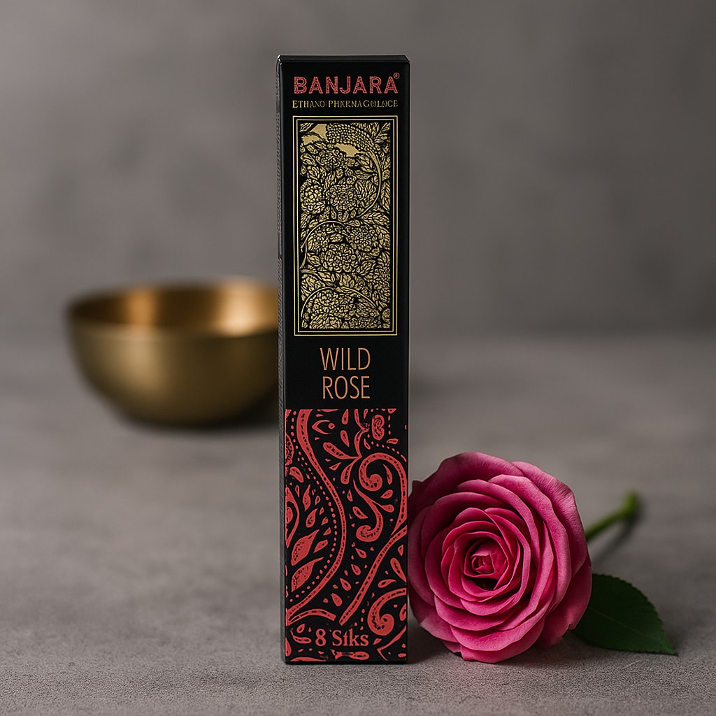 Vonné tyčinky divoká růže 8 kusů HEM