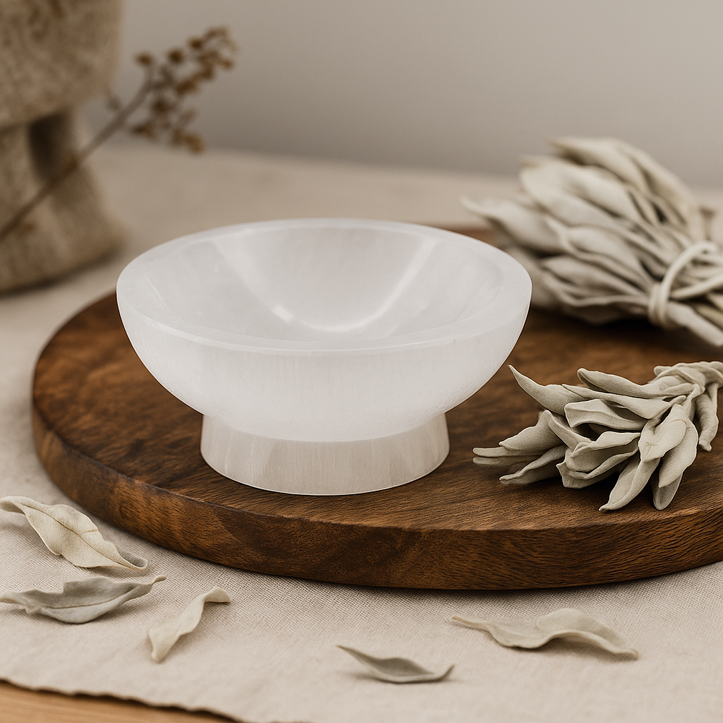 Selenite Ritual Bowl, 10cm