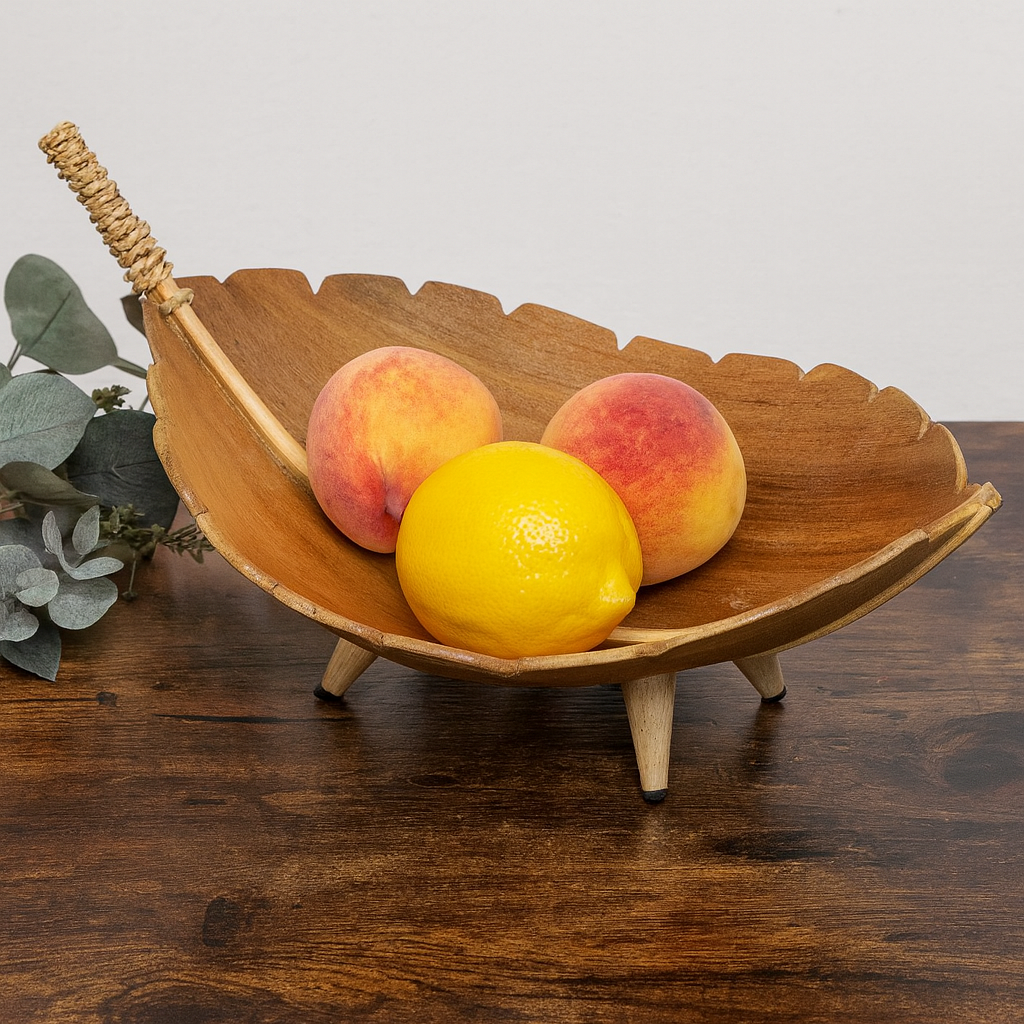 Miska na ovoce kokosový list velká přírodní