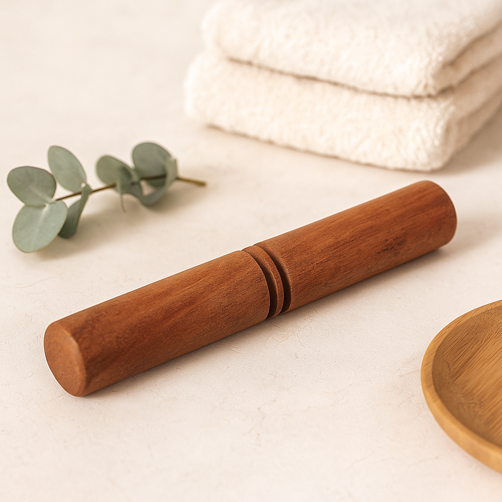 Malý drevený palička na spievajúcu misku