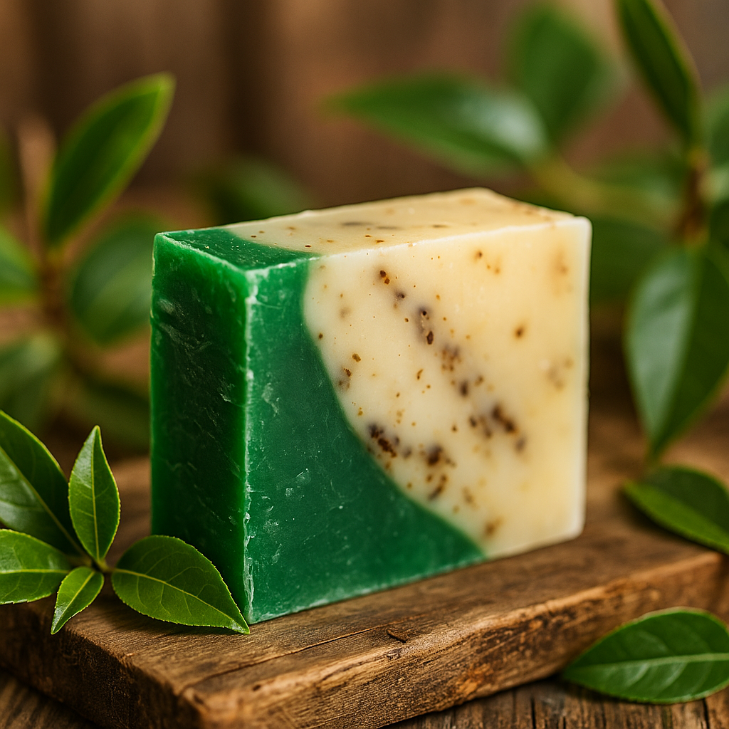 Green Tea Soap Bar Handmade Olive Oil 100g