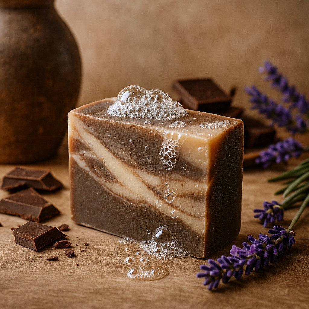 Chocolate Olive Oil Soap Bar 100g