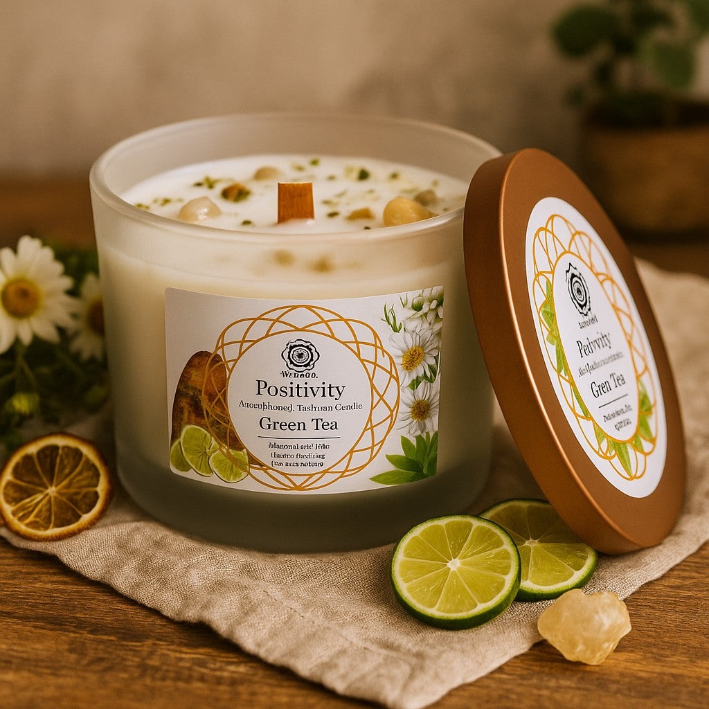 Κερί Κρυστάλλου Κιτρίνης, Πράσινο Τσάι