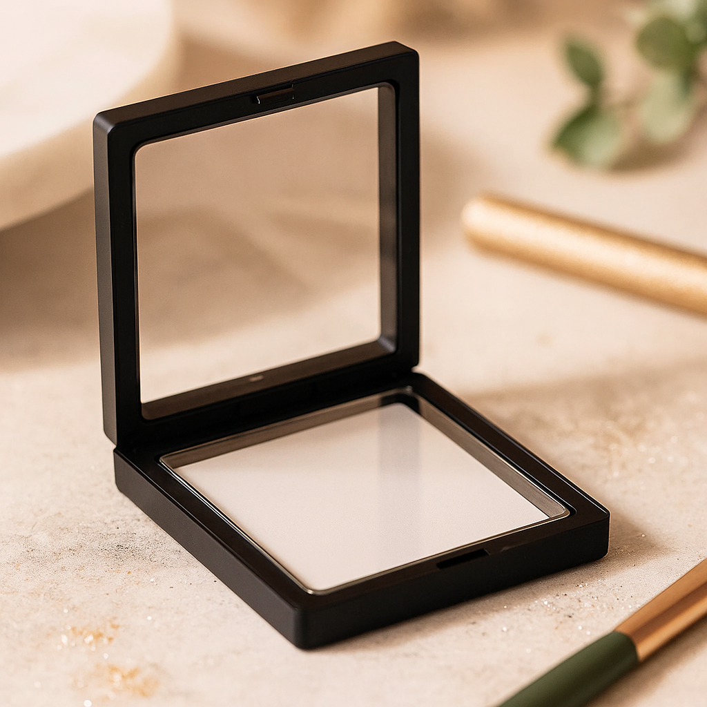 3D lebegő kijelzőkeret 11x11 cm fekete