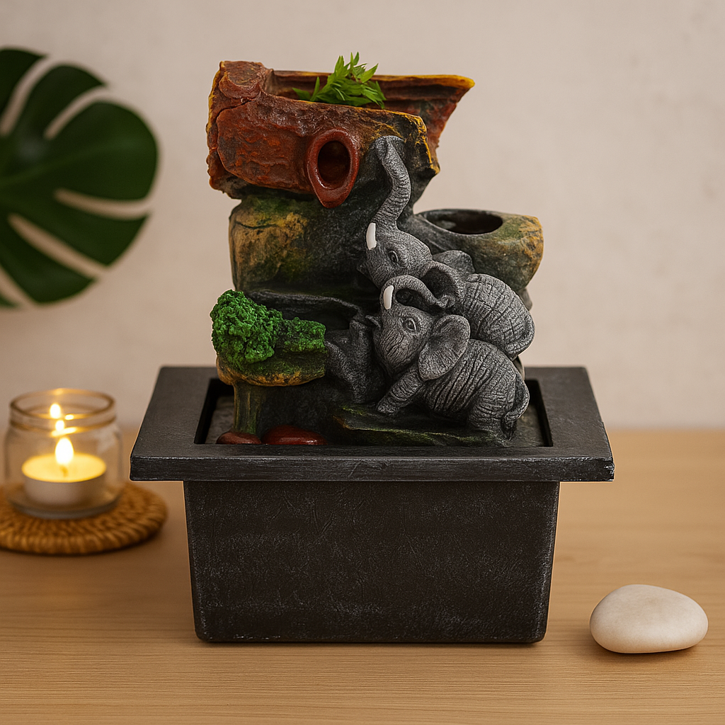 Masaüstü Fıskiye Fil 20 cm