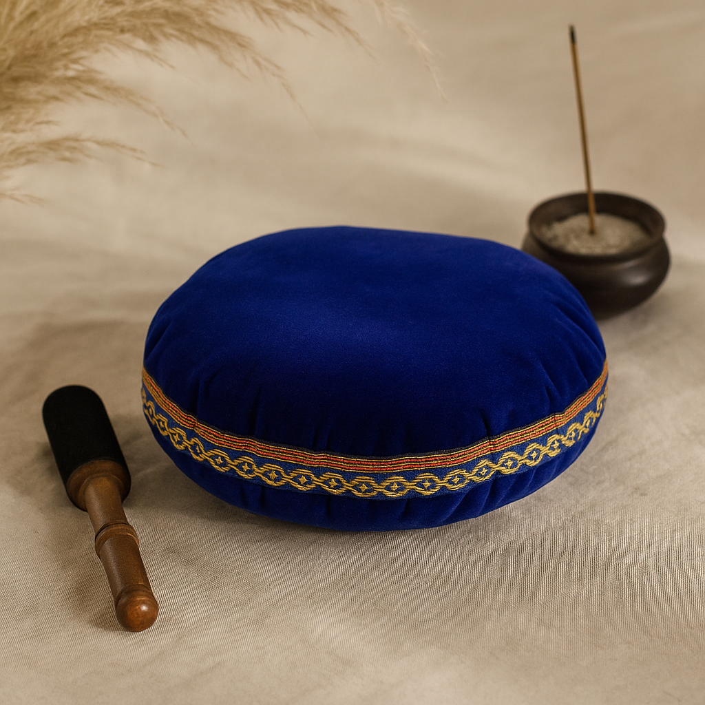 Éneklő tál párna bársony 16 cm