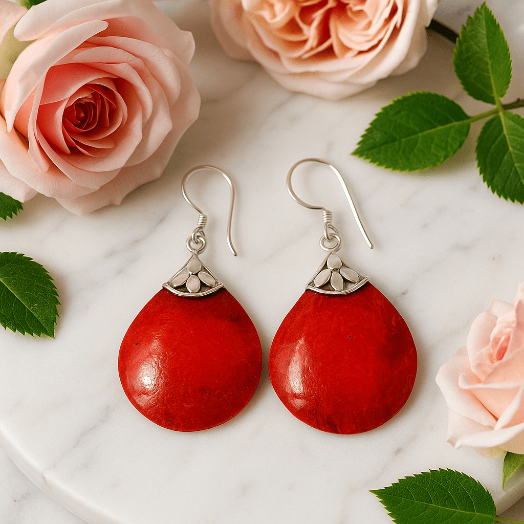 925 Sterling Silver Earrings, Ball Drop Pair - SHAMTAM.COM