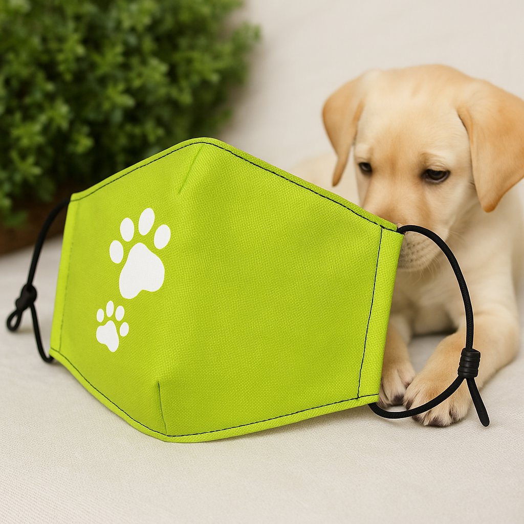 Máscara Facial, Adulto Reutilizável com Pés de Animal de Estimação e Filtro