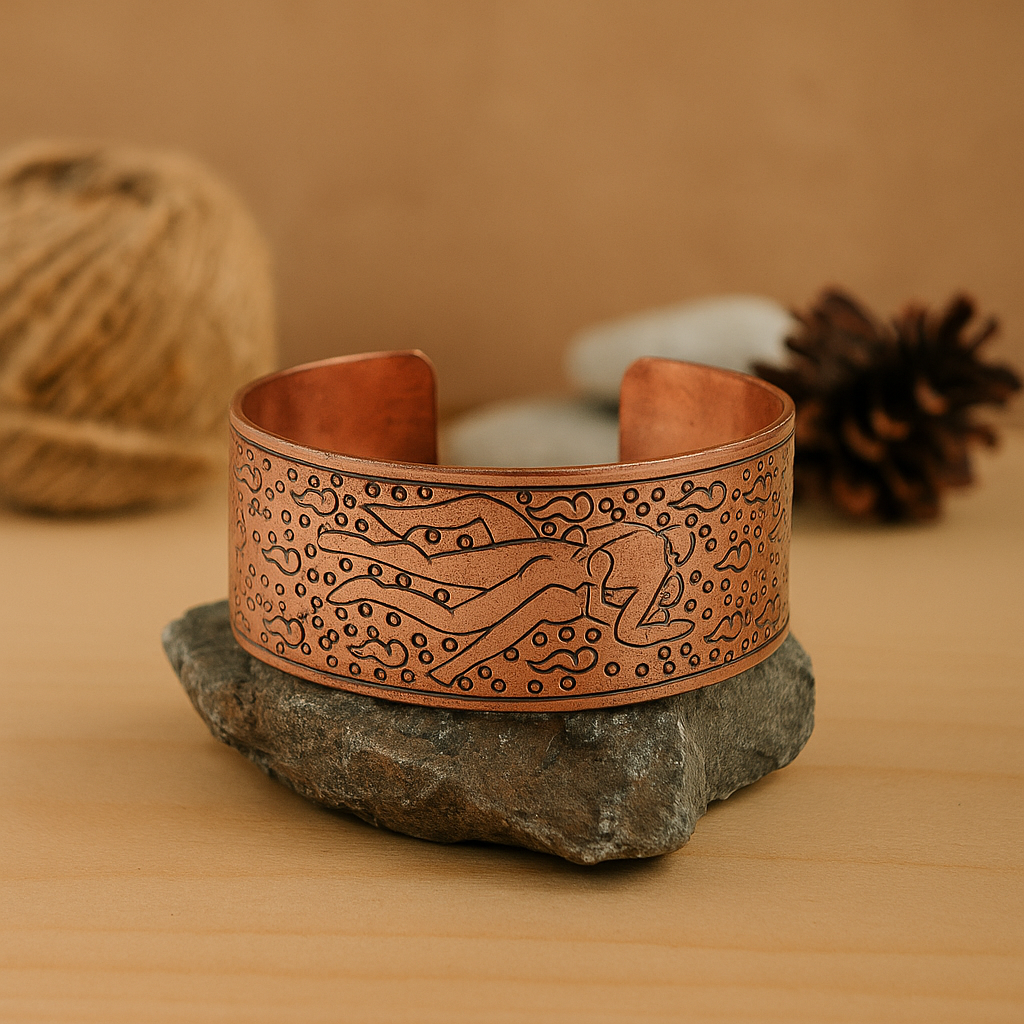 Koperen armband Tibetaanse Kamasutra