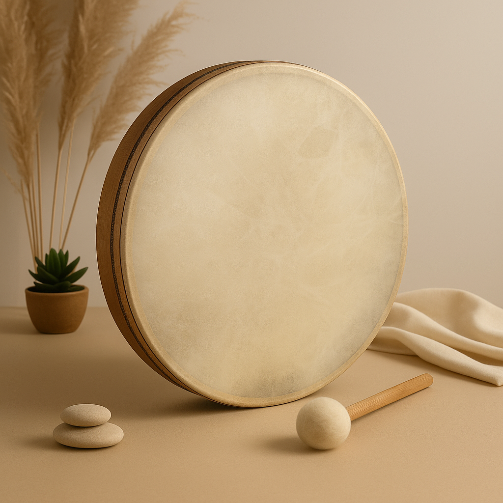 Handcrafted Goatskin Ocean Drum 45cm for Sound Healing