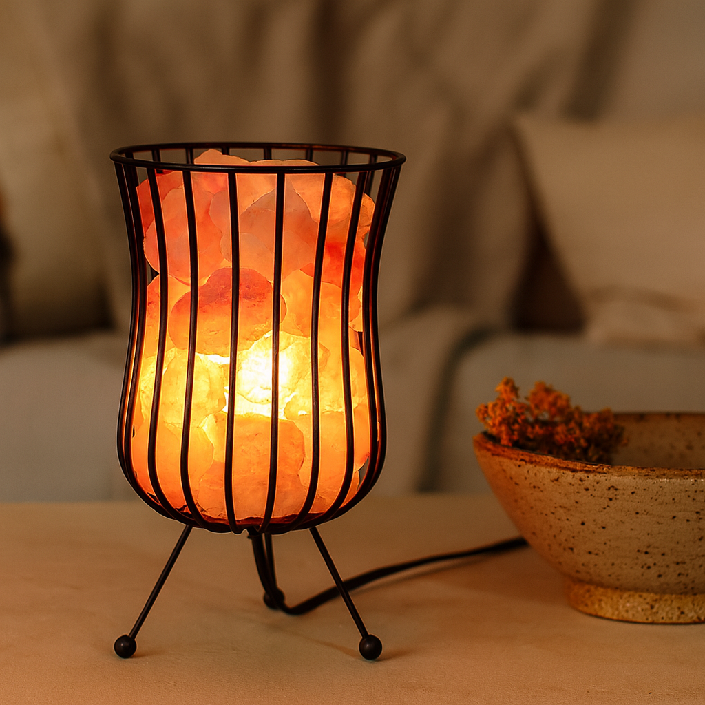 Lampă brazier din sare roz de Himalaya 3kg