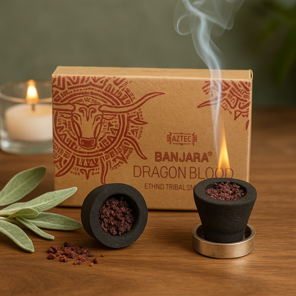 Dragon's Blood Salie Smudge Cups Banjara
