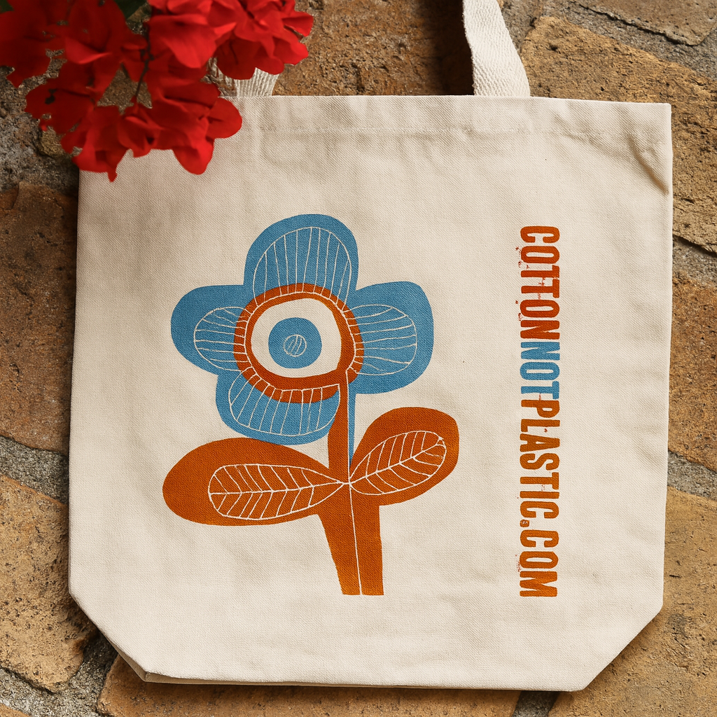 Torba na ramię jasny kwiatowy wzór, 4 kolory