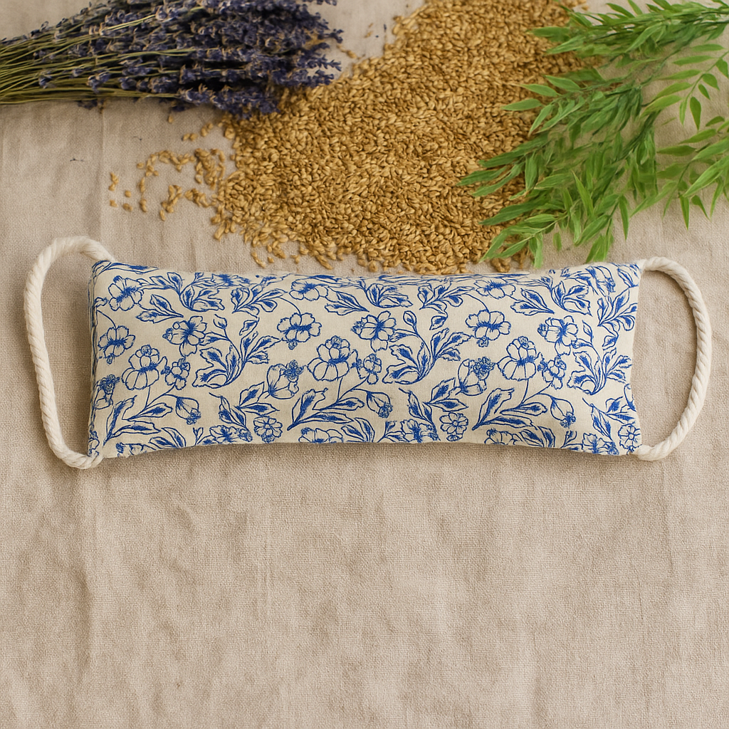 Weizensäckchen aus natürlicher Baumwolle - Blau