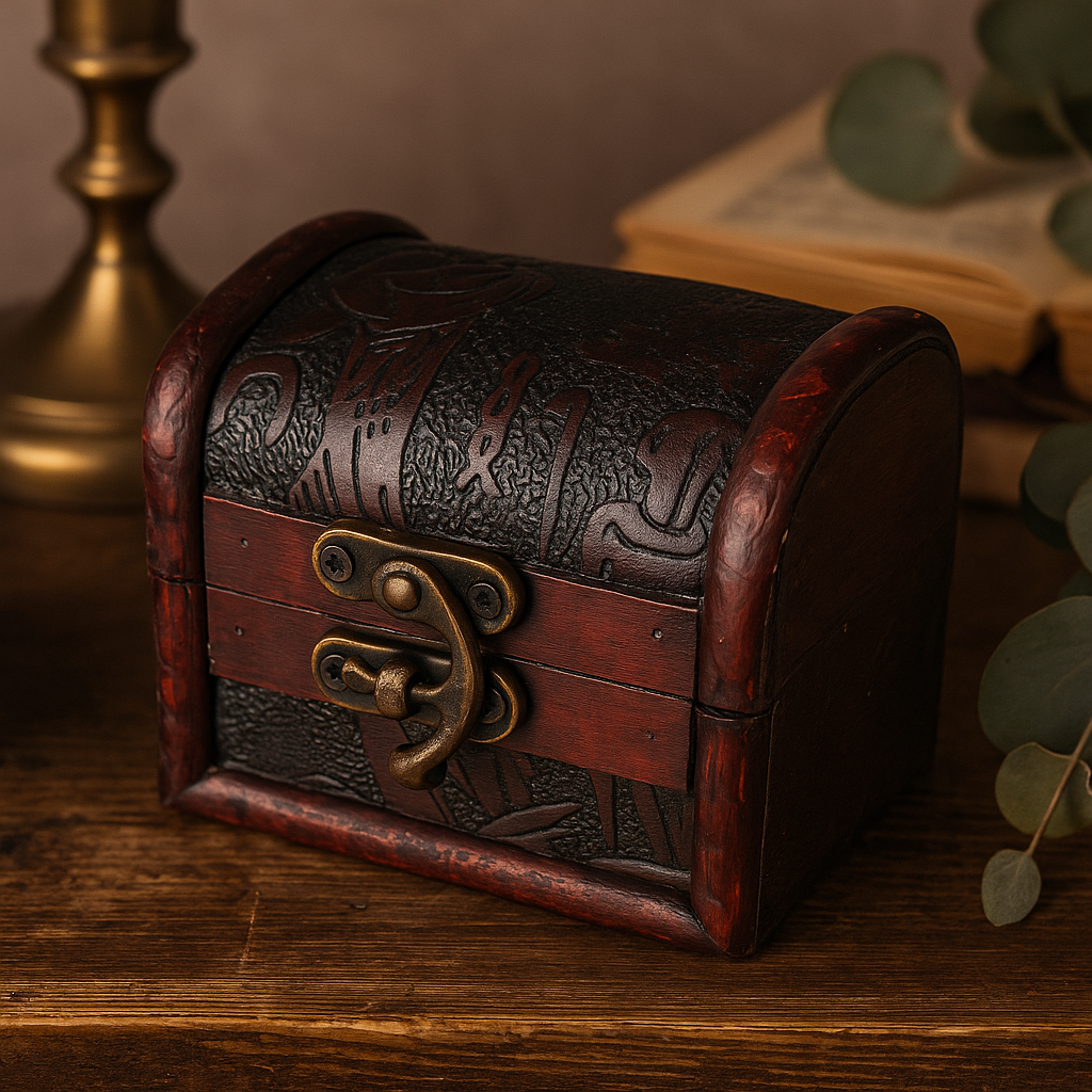 Jewelry Box Medium Colonial Egypt Embossed