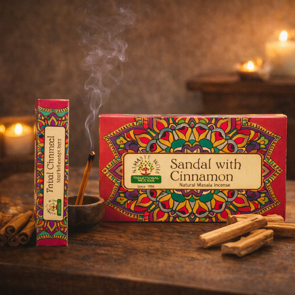 Namaste Mandala Masala Incense – Sandal with Cinnamon