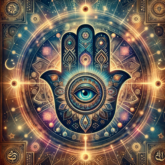 Hamsa, the palm-shaped amulet, a traditional symbol of protection against the evil eye