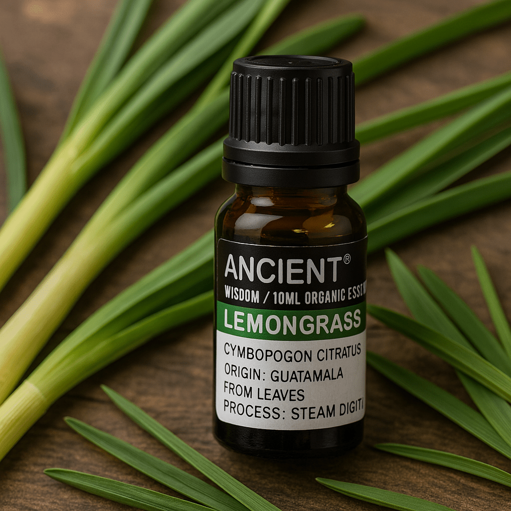 Organický esenciální olej z citronové trávy, destilovaný parou 10ml