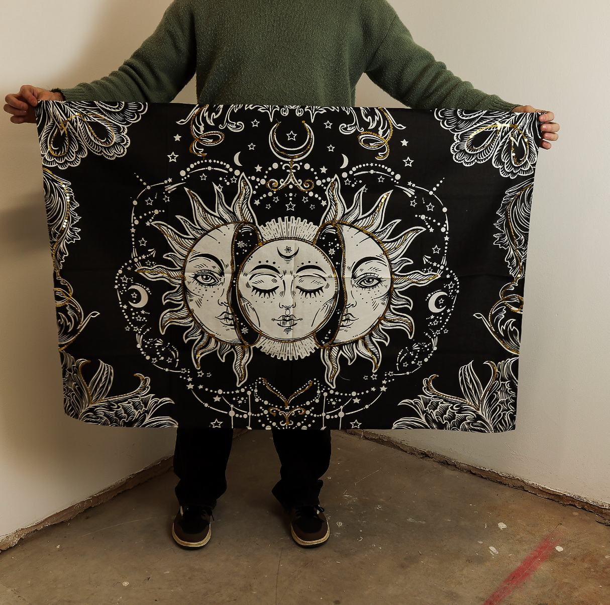 Cotton Wall Art 70X110Cm Sun Goddess