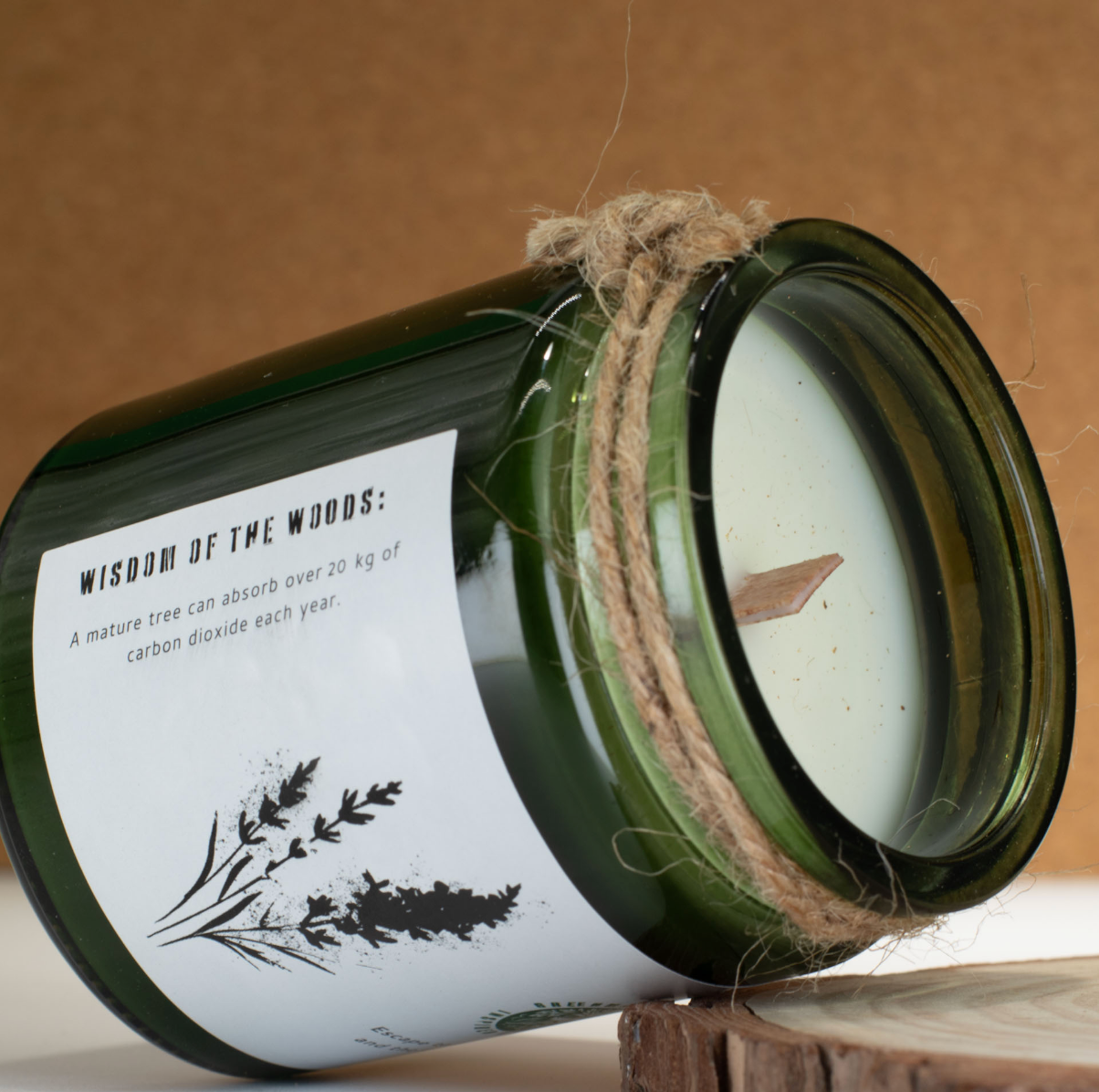 Greenman Woodwick Soy Candle Wild Lavender