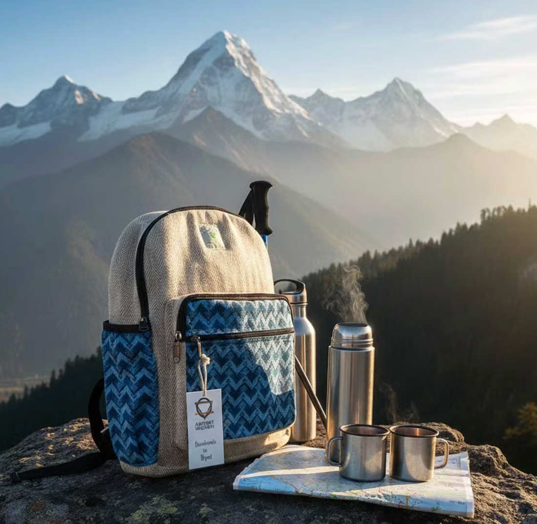 Keskikokoinen Kathmandu-reppu – Dhaka-malli (30x21x9cm)