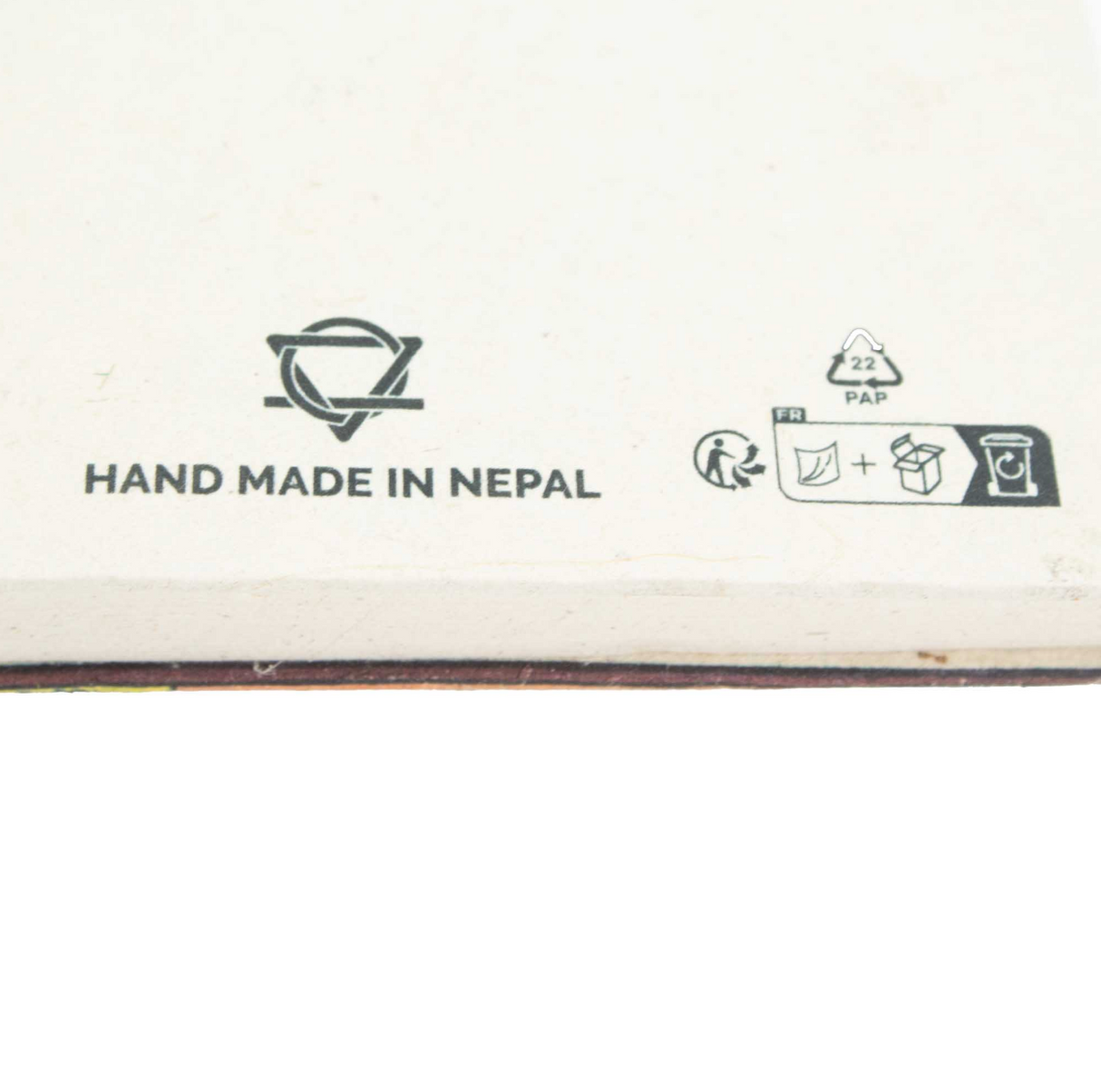 Lokta Traditional Prayer Flag Notebook Medium 15X12Cm 45 Leaves Natural