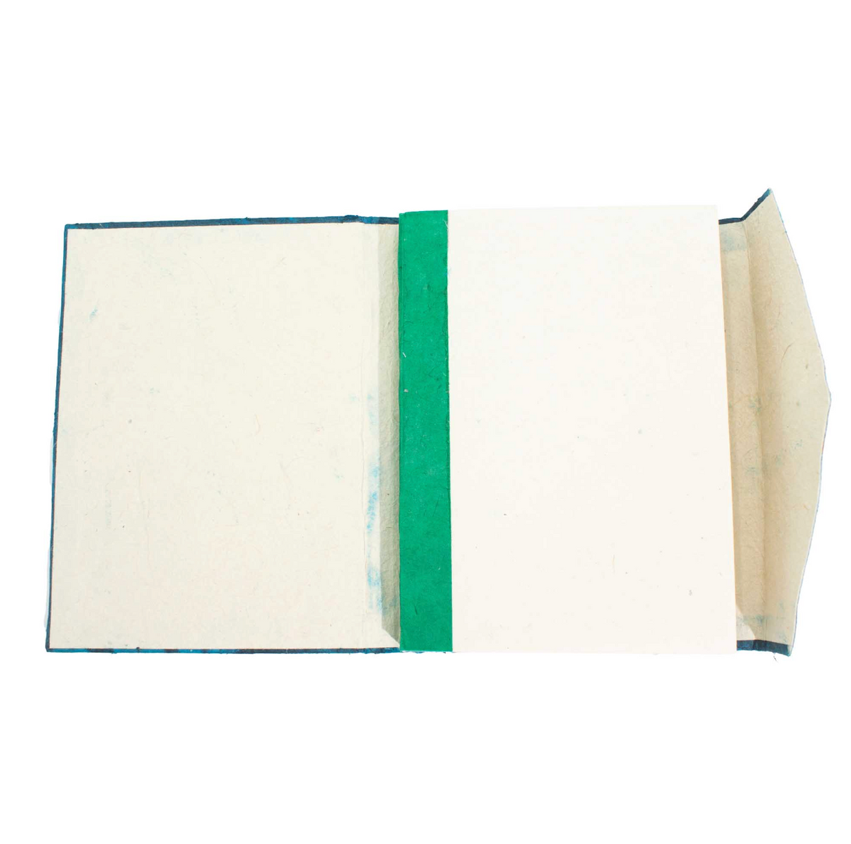 Lokta Bold Floral Notebook Large 21X15Cm 45 Leaves Includes Bookmark Midnight Blue