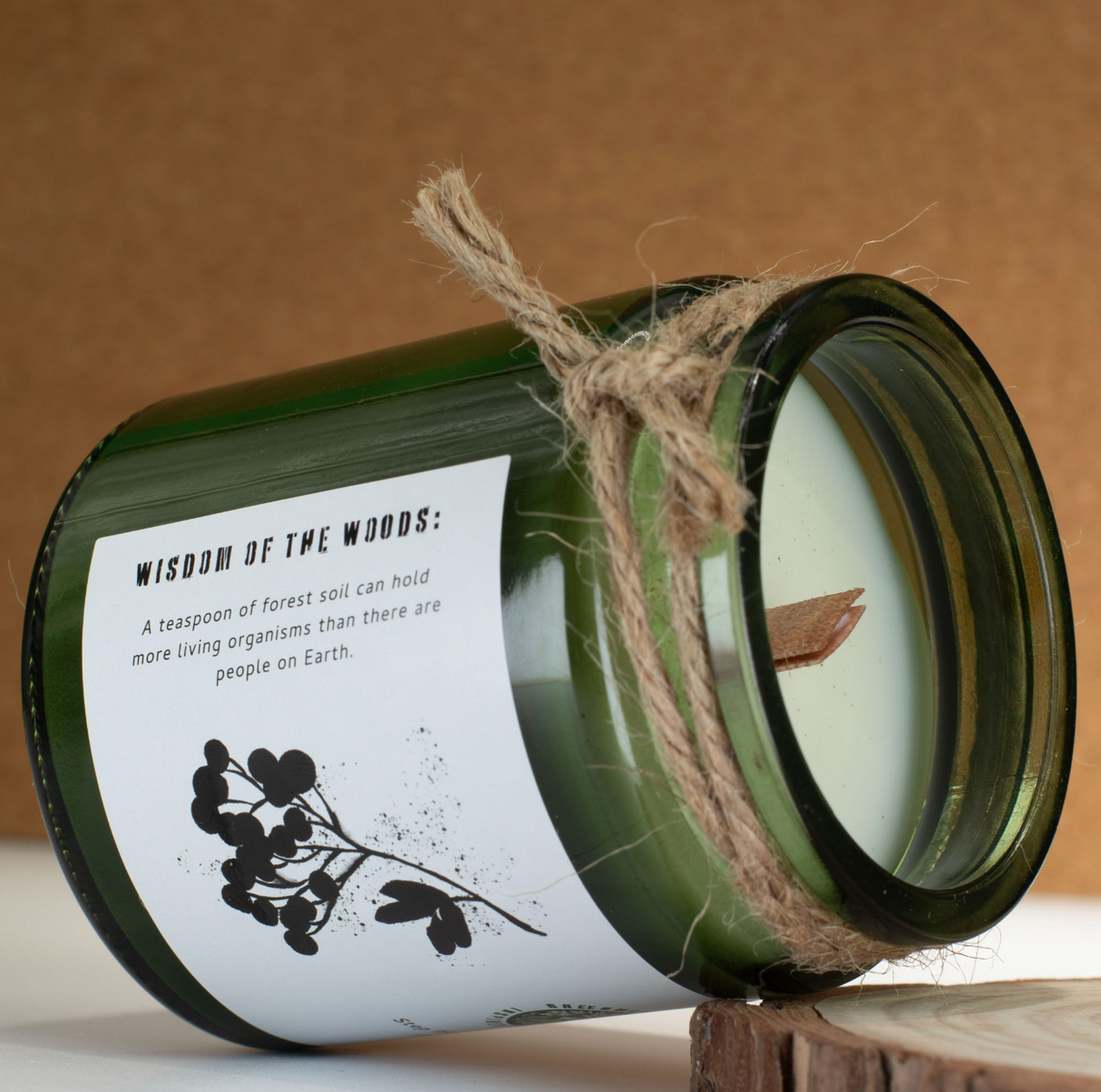 Greenman Woodwick Soy Candle Woodland Zest