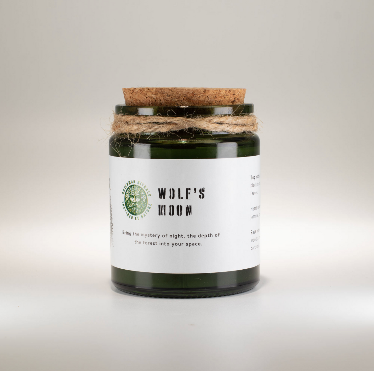 Greenman Woodwick Soy Candle Wolfs Moon