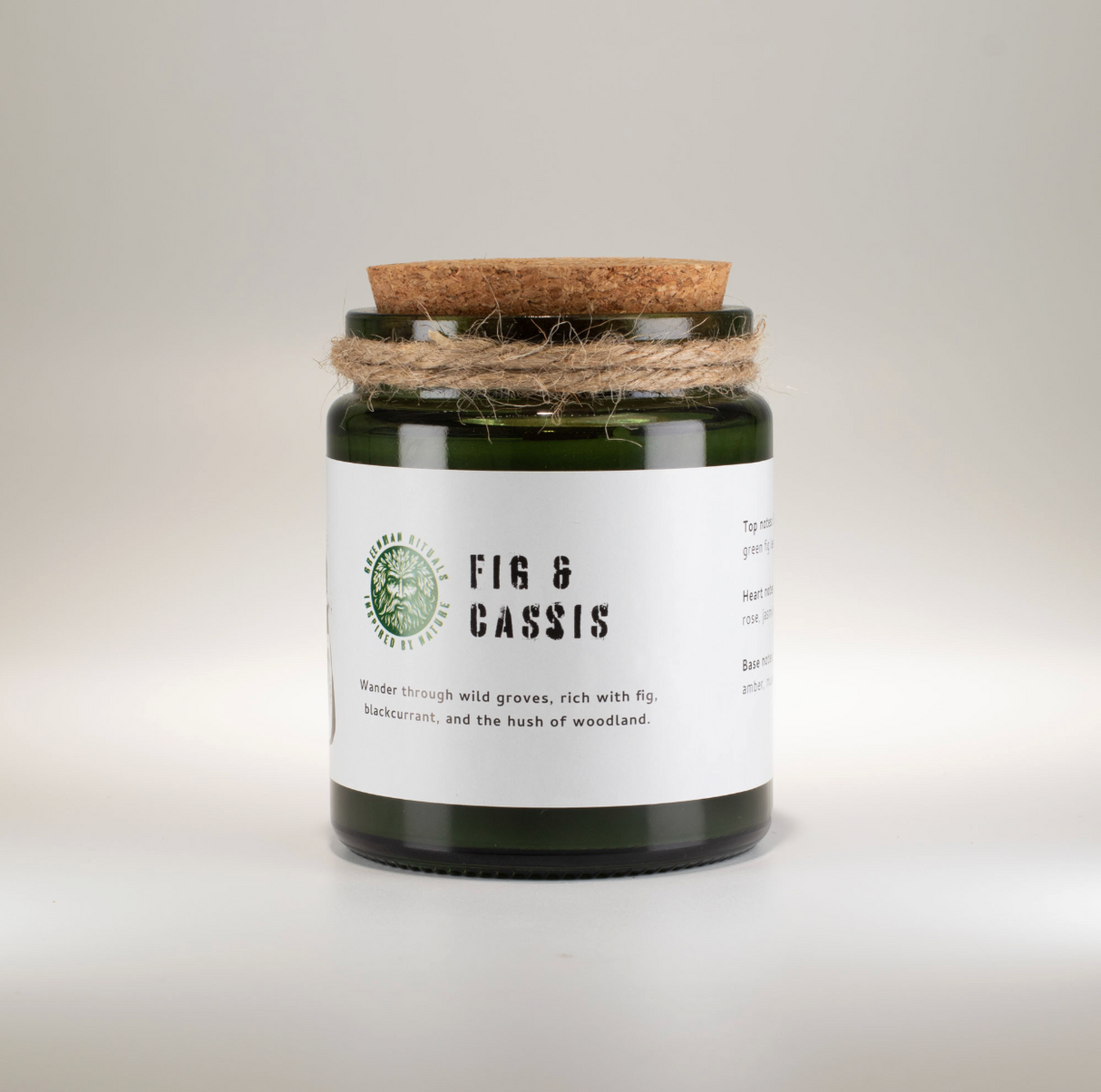 Greenman Woodwick Soy Candle Fig Cassis