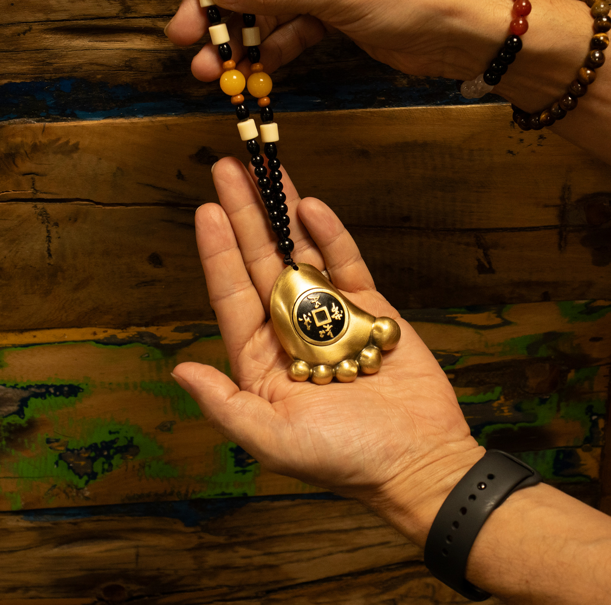 Feng Shui Hanging Step To Wealth Amulet