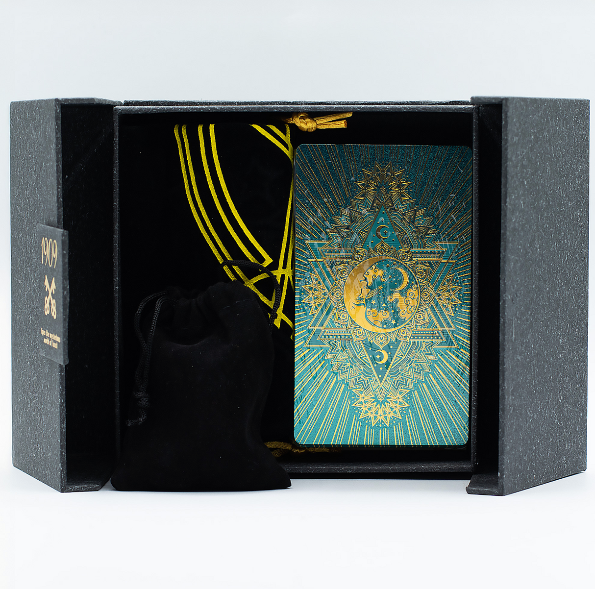 Gold Turqoice Foil Tarot Card Gift Set
