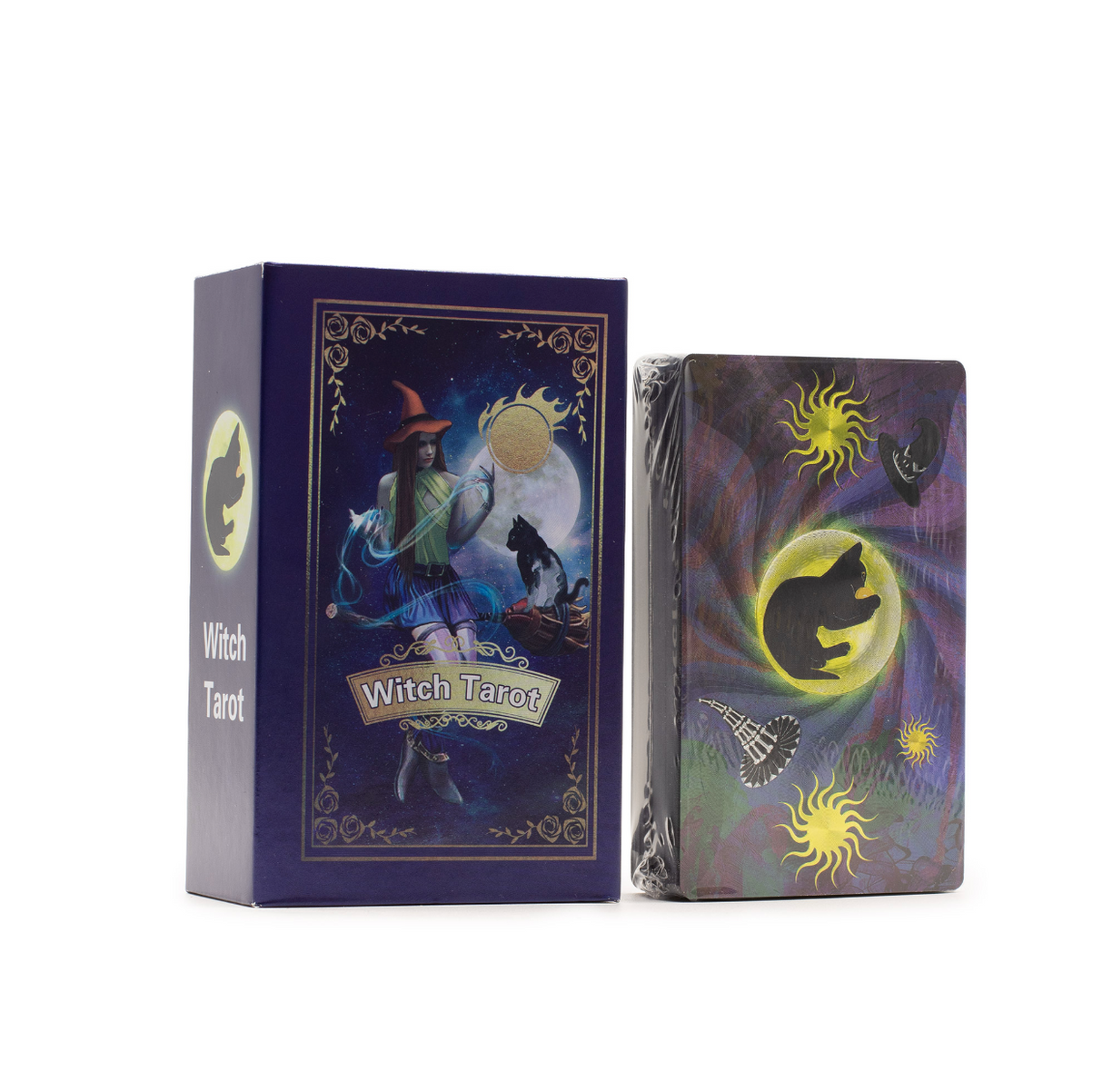 Purple Foil Tarot Card Set Witch Tarot With Booklet