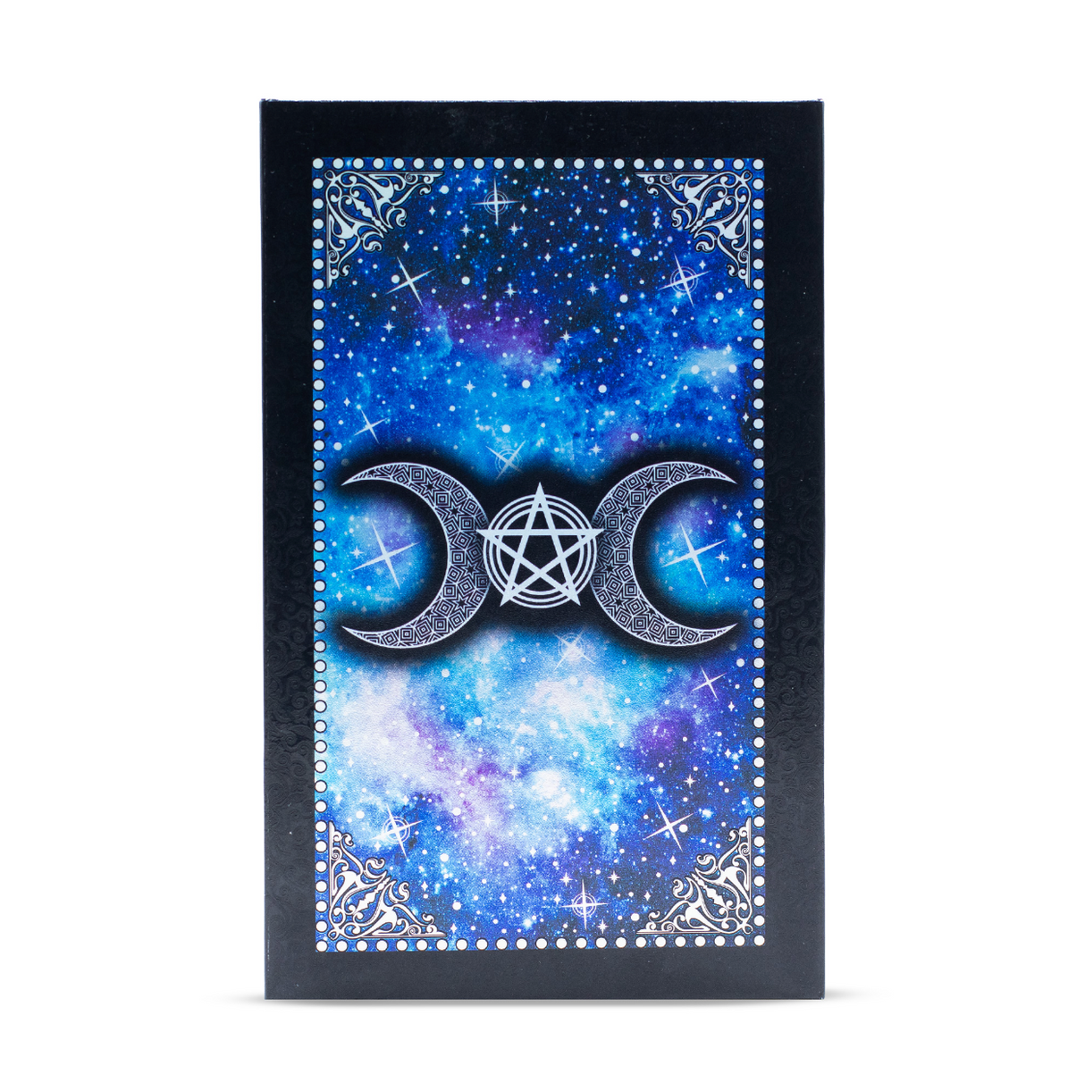 Blue Foil Tarot Card Set Moon Face With Booklet