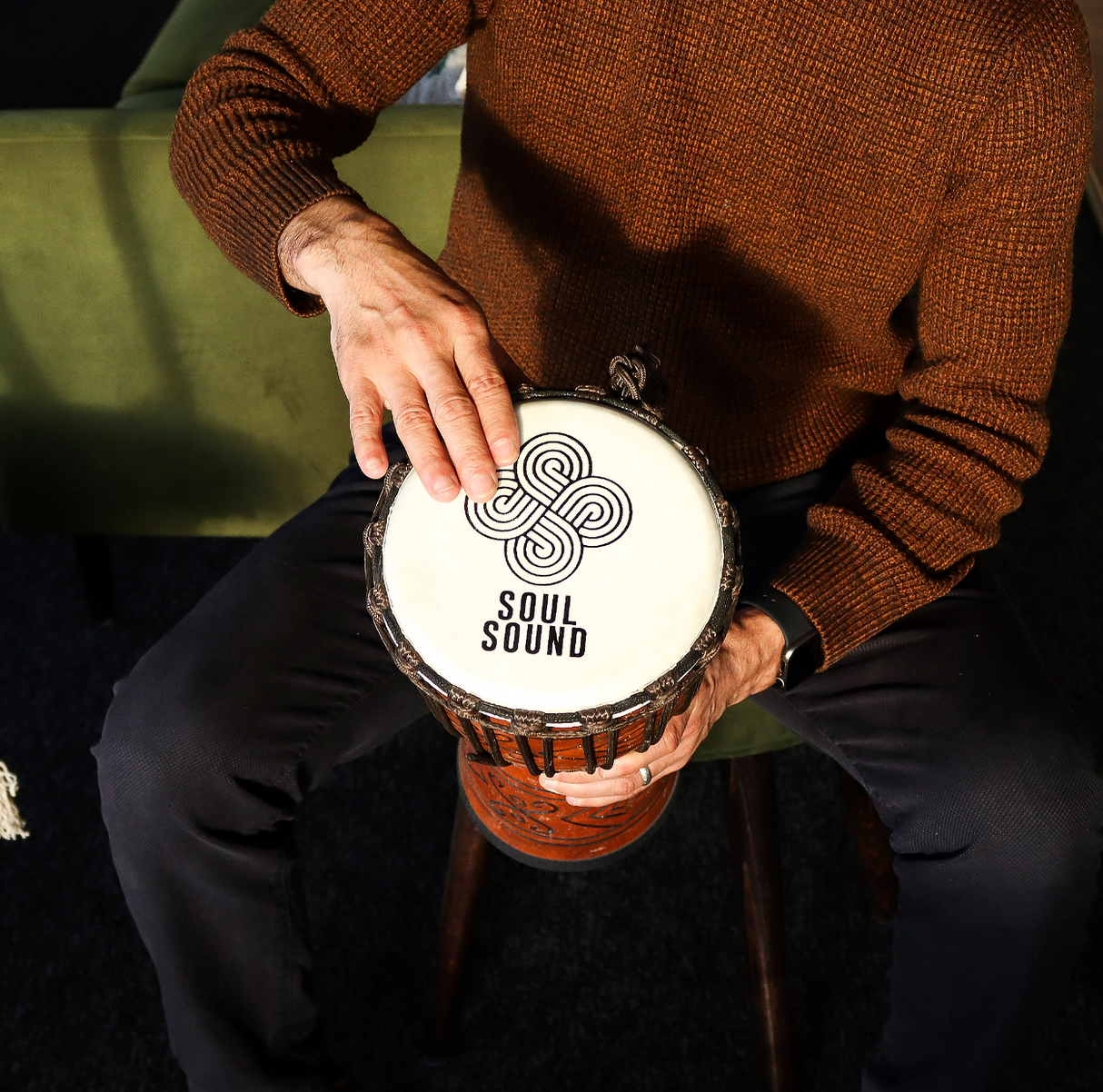 Medium Pro Djembe Drum Soul Sound Low Medium 40Cm 18Cm Diia