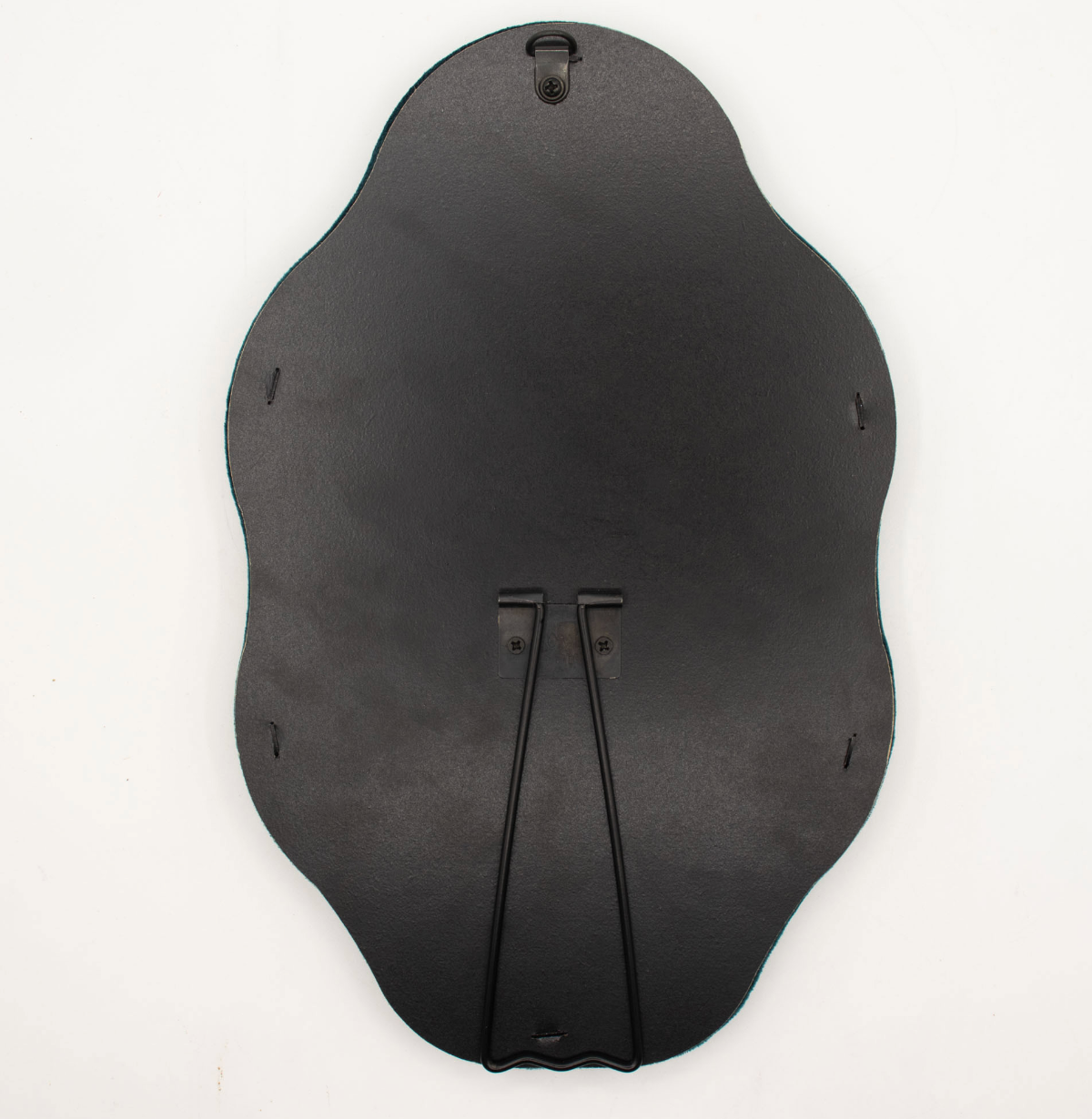 Soft Squiggly Mirror Oval Pebble Royal Teal 20 5X32 5X2 3Cm