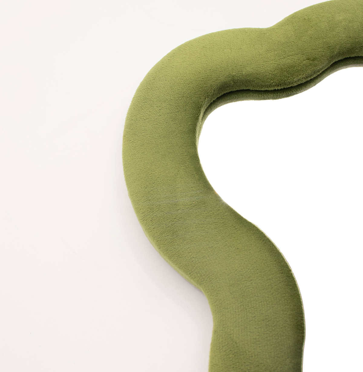 Soft Squiggly Mirror Large Cloud Moss Green 33 4X23 5X2 3Cm