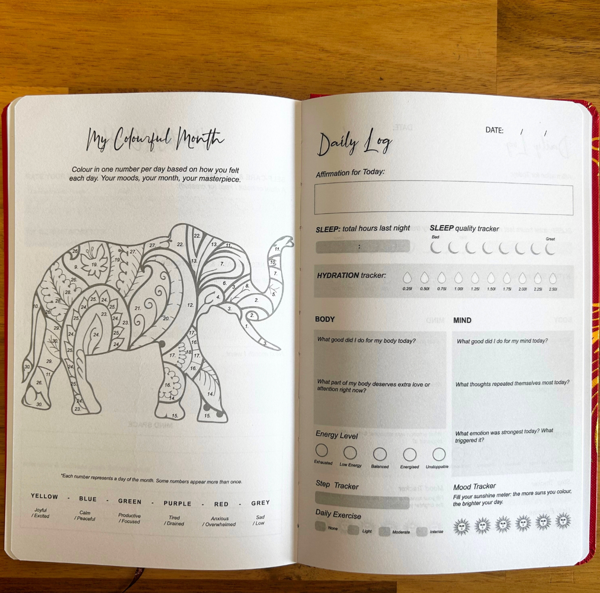 White Wellness Journal 120 Pages Rose Gold Tree Of Life