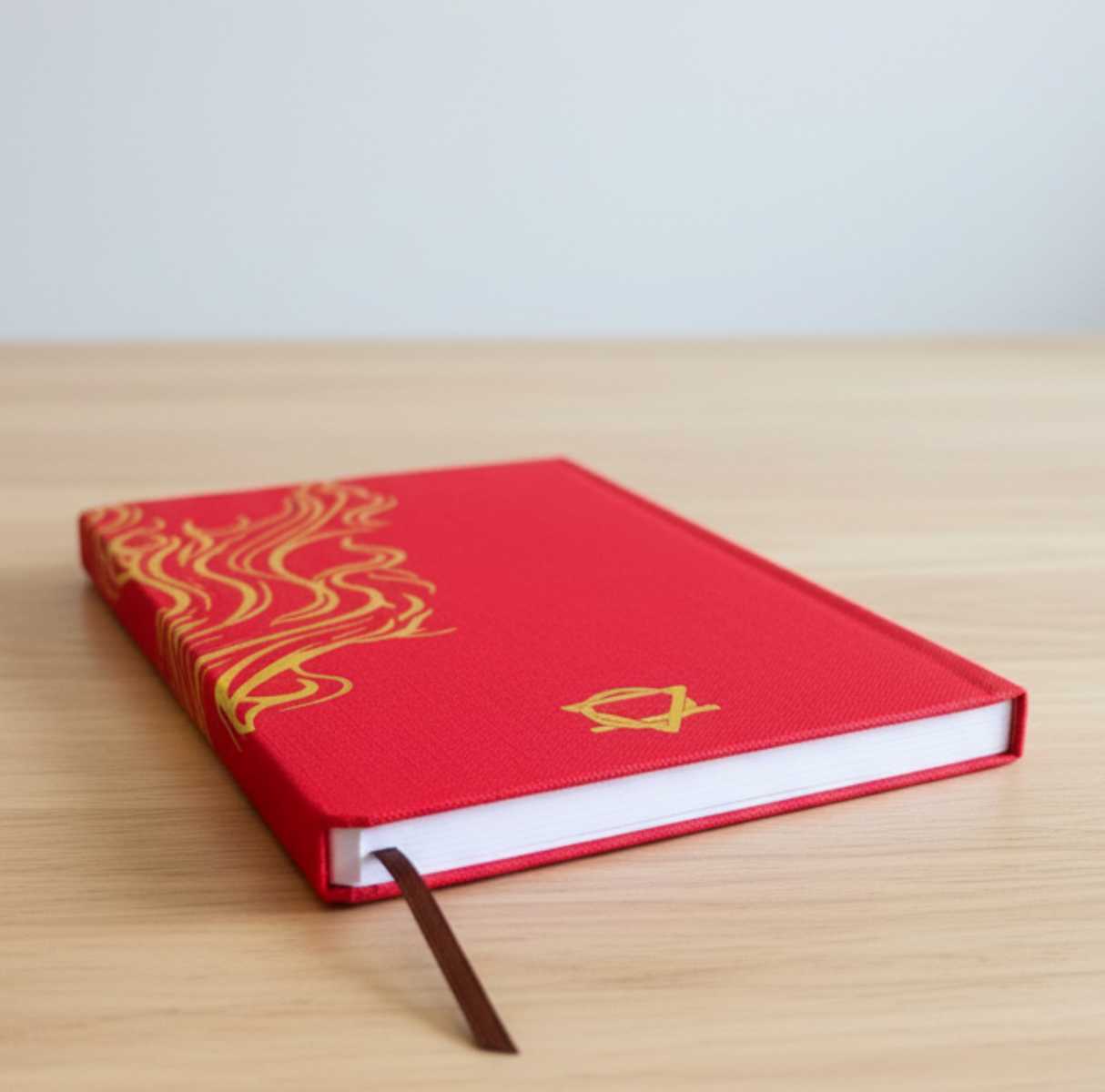 Red Wellness Journal 120 Pages Golden Mandala And Lotus