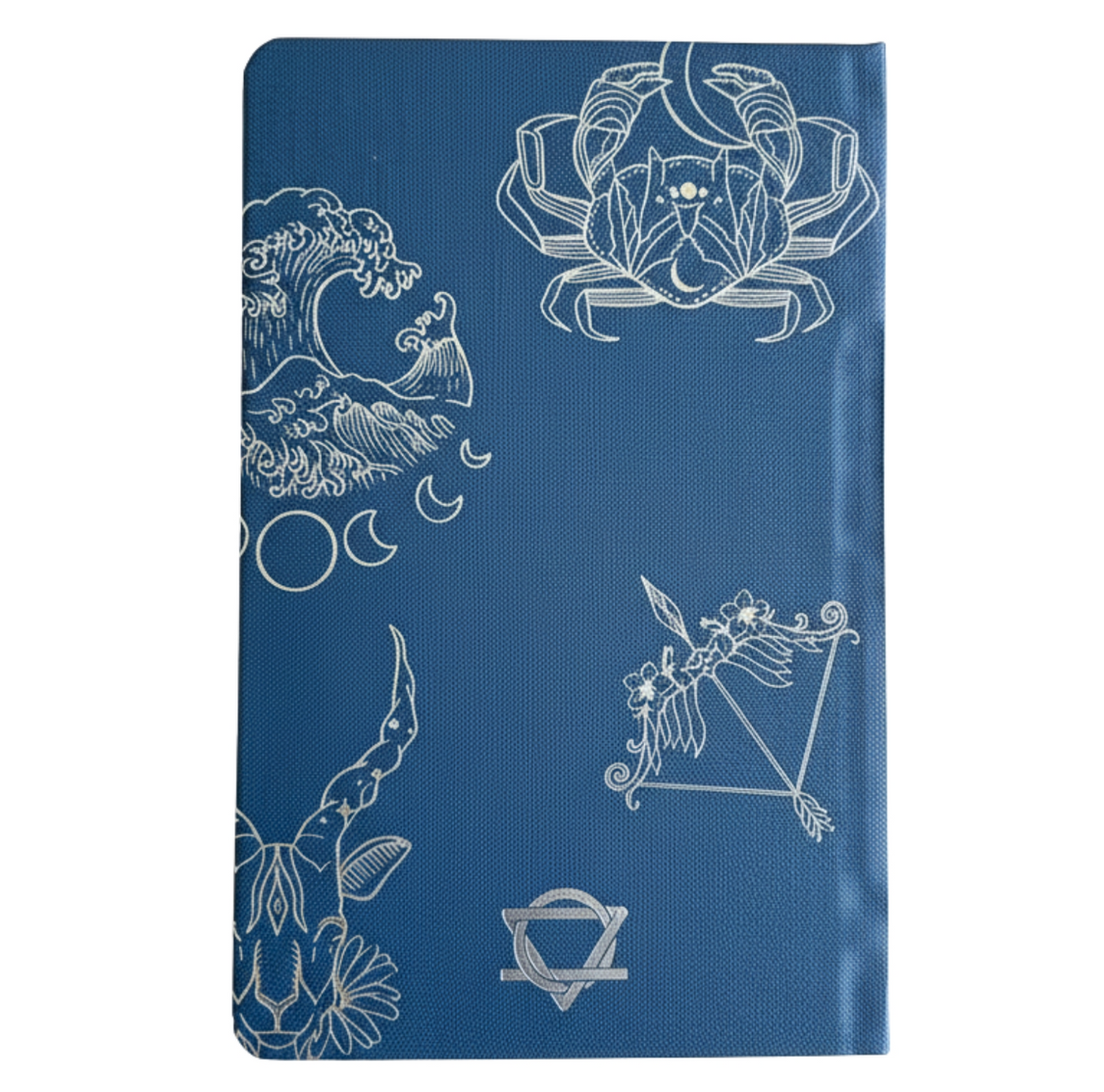 Midnight Blue Wellness Journal 120 Pages Silver Zodiac