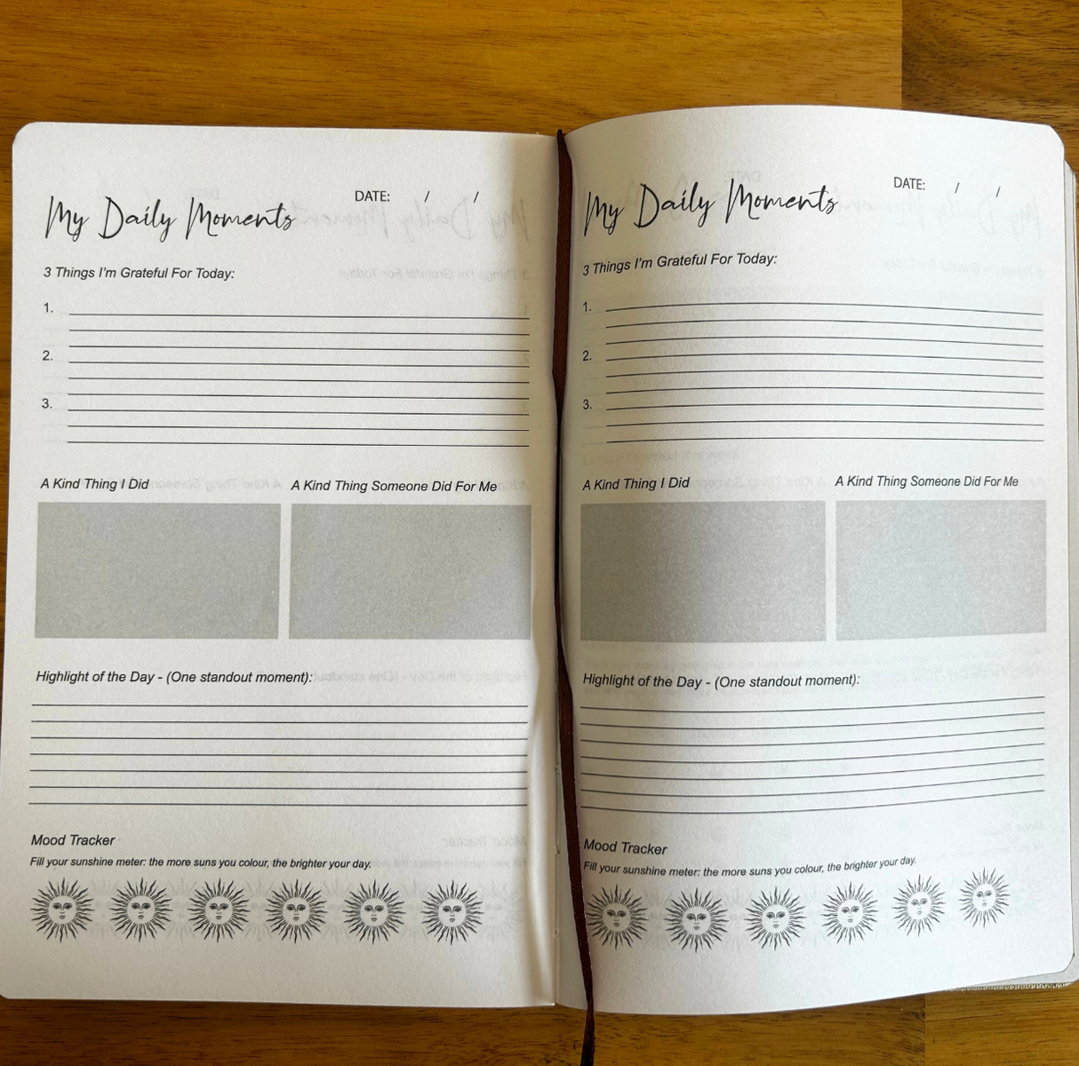 Ivory Gratitude Journal With Gold Lining 120 Pages My Days Are Full Of Sun