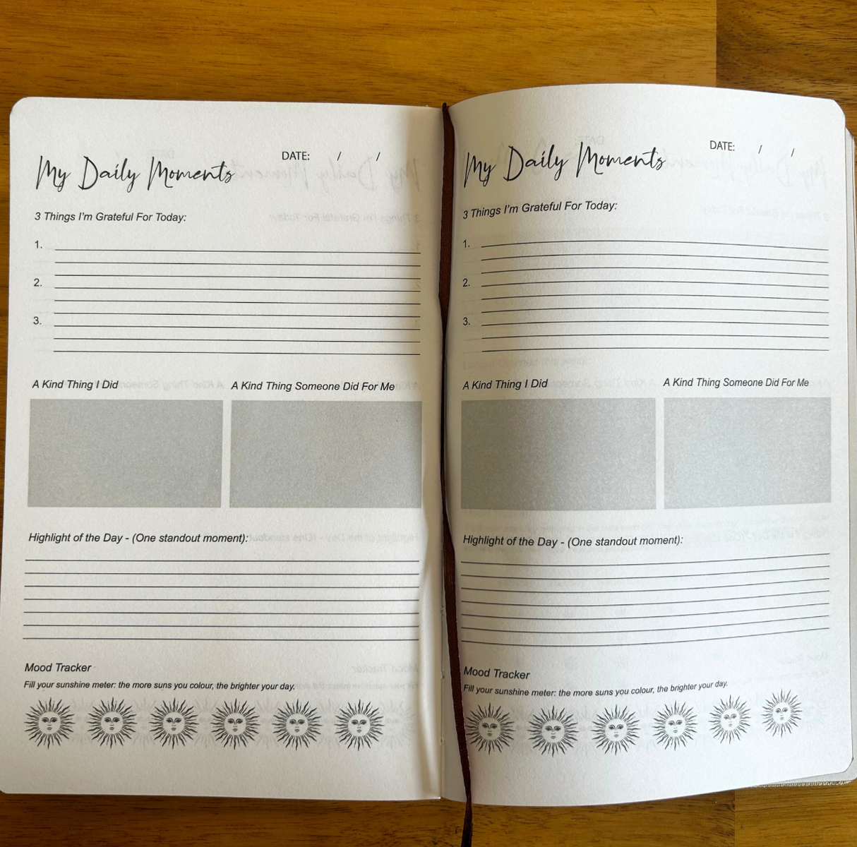 Blue Gratitude Journal With Silver Lining 120 Pages I Am Thankful For