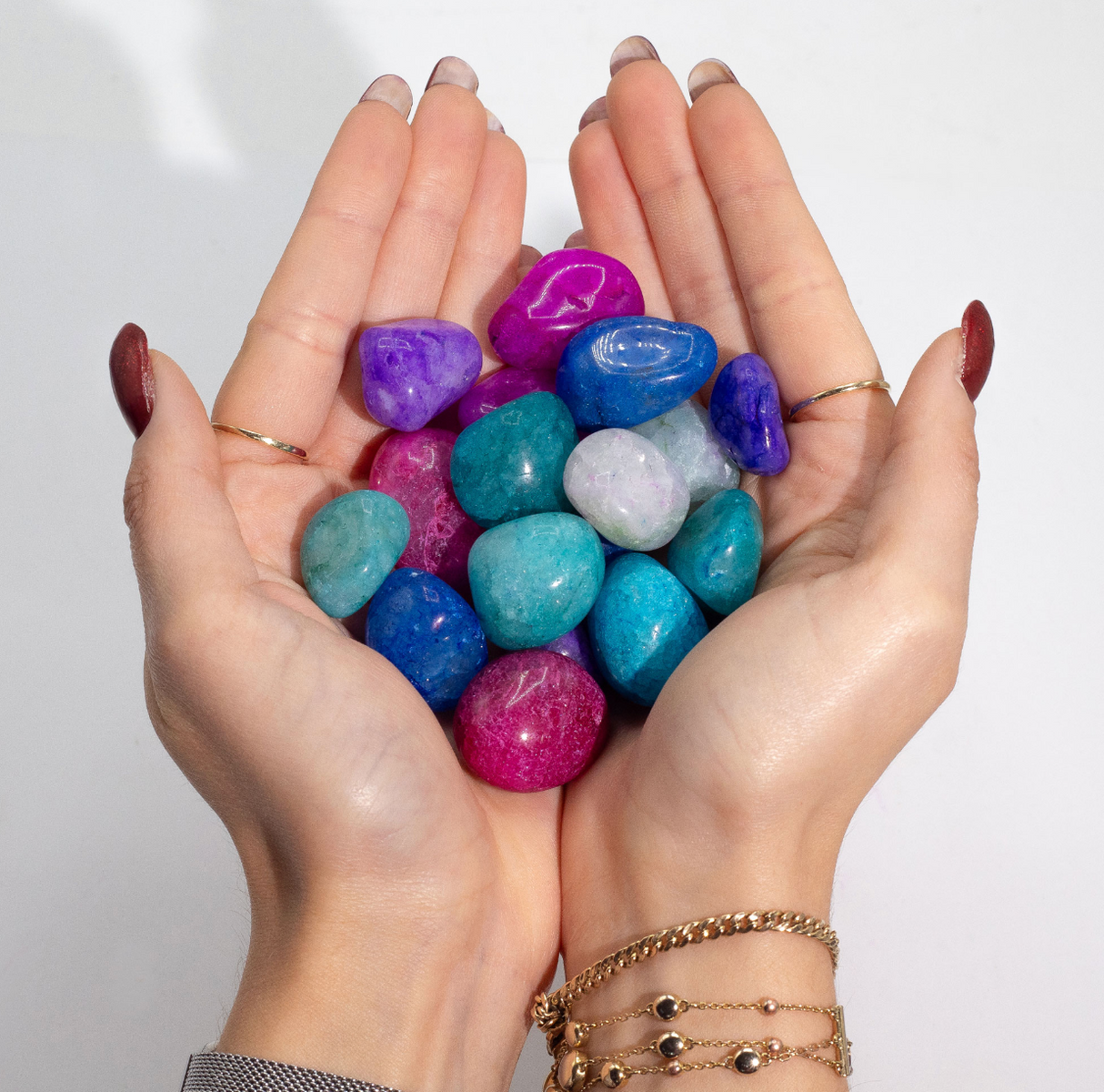 Χύμα Επεξεργασμένο Μικτό Crackle Quartz - 1kg (περίπου 70 πέτρες)