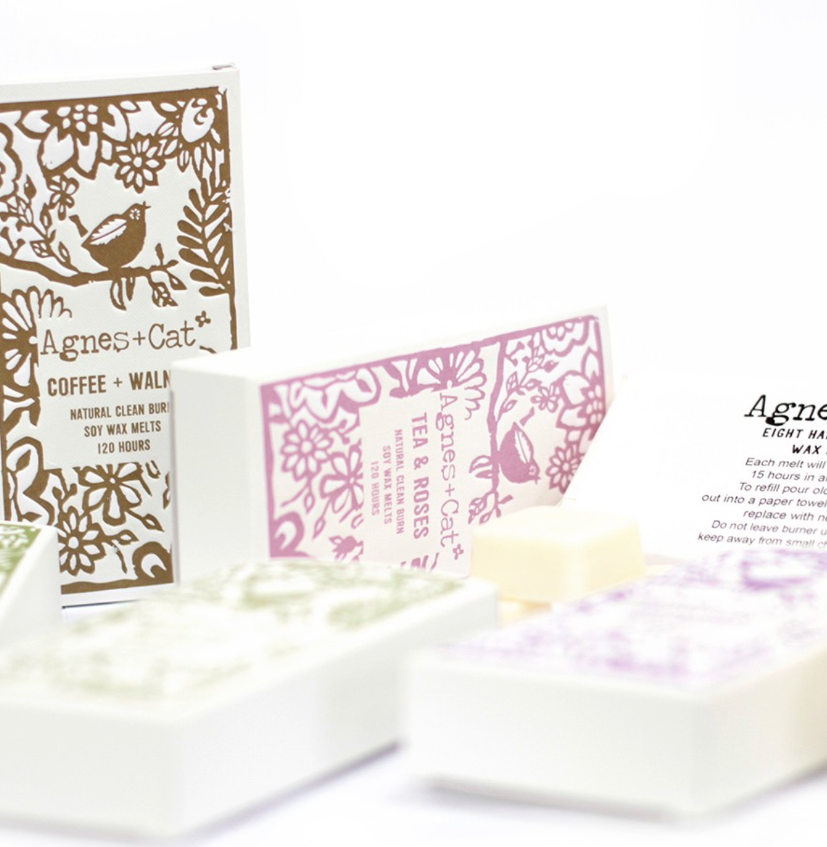 Agnes Cat Box Of 8 Wax Melts Clementine