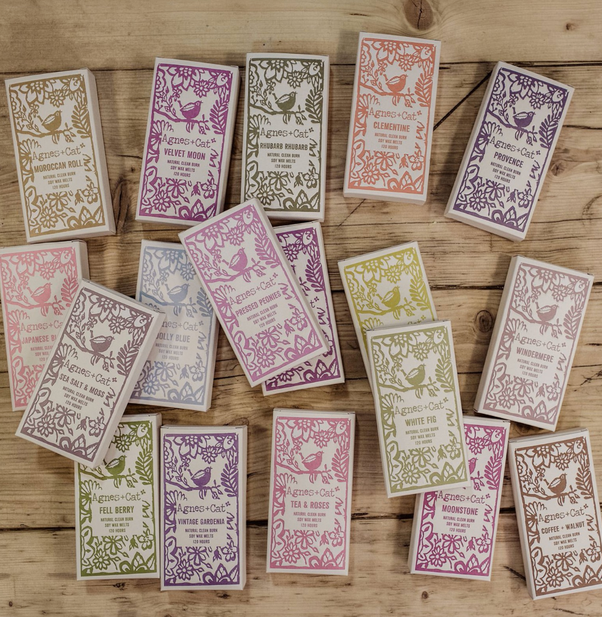 Agnes Cat Box Of 8 Wax Melts Windemere