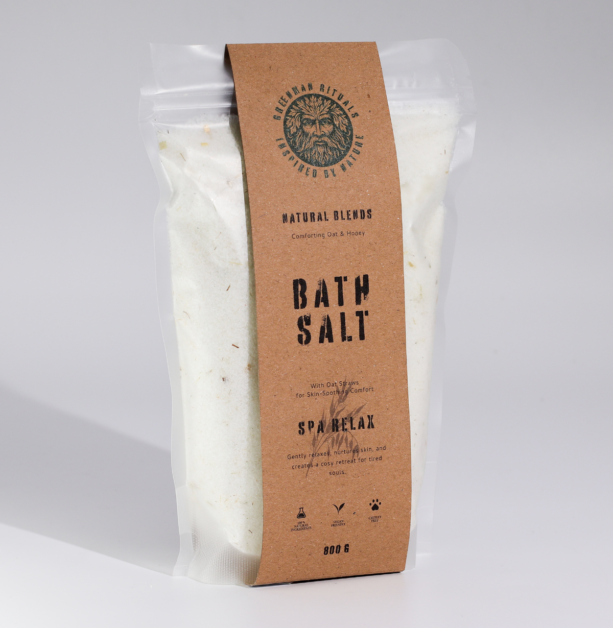 Greenman Rituals Oat Honey Epsom Bath Salt Spa Relax Blend