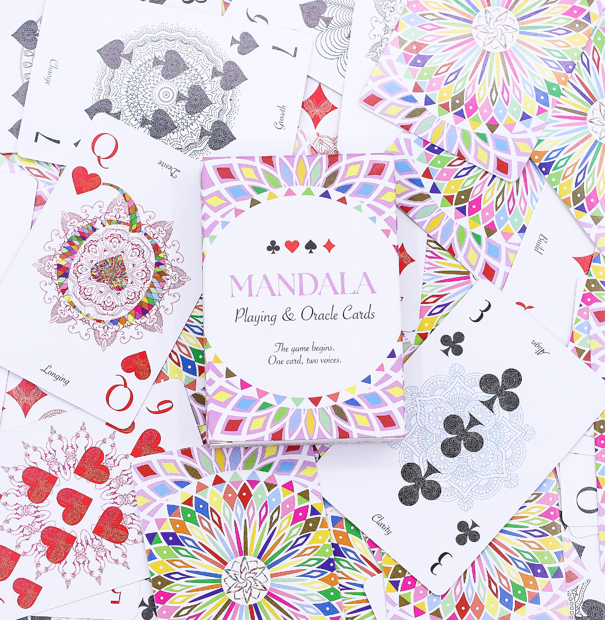 Mandala Playing Oracle Cards Kaleidoscope Symmetry