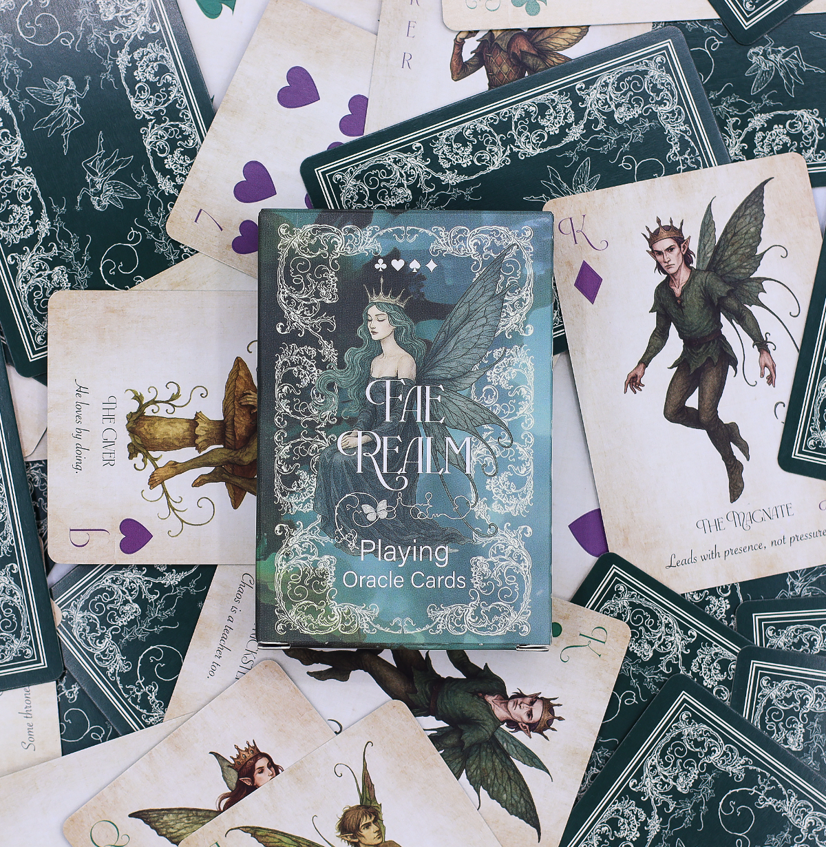 Fae Realm Playing Oracle Cards Fairy Theme